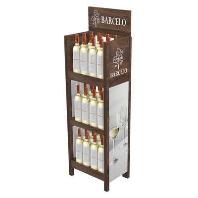 Kundengebundener hölzerner Präsentationsständer hölzerner Barcadi-Ausstellungsstand-Rum, der Idee für Einzelhandelsgeschäft im Einzelhandel verkauft