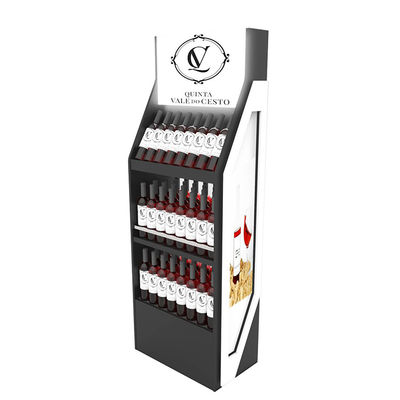 Stapelbares freies stehendes Präsentationsständer-Supermarkt-Getränk Juice Display Stand