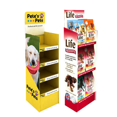 Paletten-Boden-Ausstellungsstand-Haustier-Schaufenster-Gestell Hunde-Cat Product Clean Toy Foods hölzernes halbes