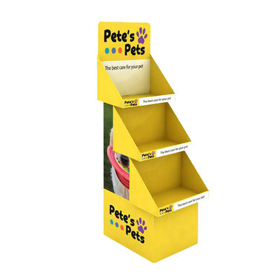 Paletten-Boden-Ausstellungsstand-Haustier-Schaufenster-Gestell Hunde-Cat Product Clean Toy Foods hölzernes halbes