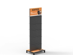 Anpassungsfähiges Mobiltelefonzubehör Metall-Rollbildschirmregal für Geschäfte und Einkaufszentren