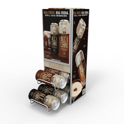 Kundengebundener Countertop-Metalldraht-Ausstellungsstand machte Kaffee-Präsentationsständer-Zufuhr für Supermarkt ein