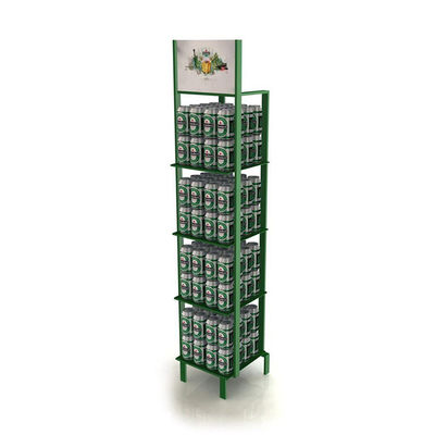 Kundengebundener herrlicher Wein-Präsentationsständer-Metallausstellungsstand-stabiler Alkohol-Ausstellungsstand für Bier