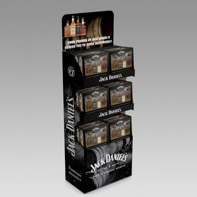 Pop-Kaffee-Ausstellungsstand-hölzerne Kaffee-Regal-Anzeige mit Deckel für in Büchsen konservierten Kaffee