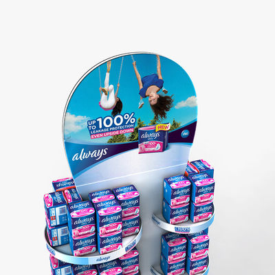 Zahnpflege-Produkt-kosmetische Ausstellungsstand-freie stehende Metalldraht-Ausstellungsstände