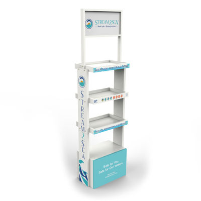 Kundenspezifischer Logo Cosmetic Display Stand Skin interessieren sich Acrylmake-upAusstellungsstand