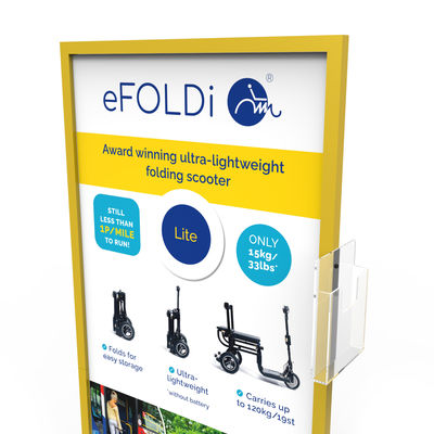 Eichen-elektrischer Fahrrad-Stand-elektrische Roller-Stand-Anzeige für Einzelhandelsgeschäft