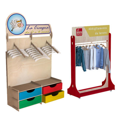 Anpassungs-Plywood-Display-Rack für Kleidungsgeschäfte, Kleidungs- und Accessoire-Display